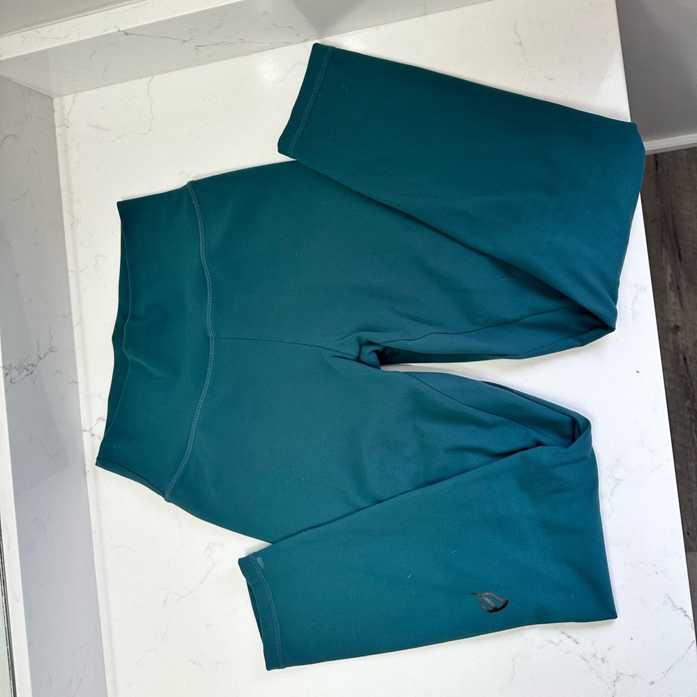 The Mayra Plush Legging: 23" emerald medium EUC